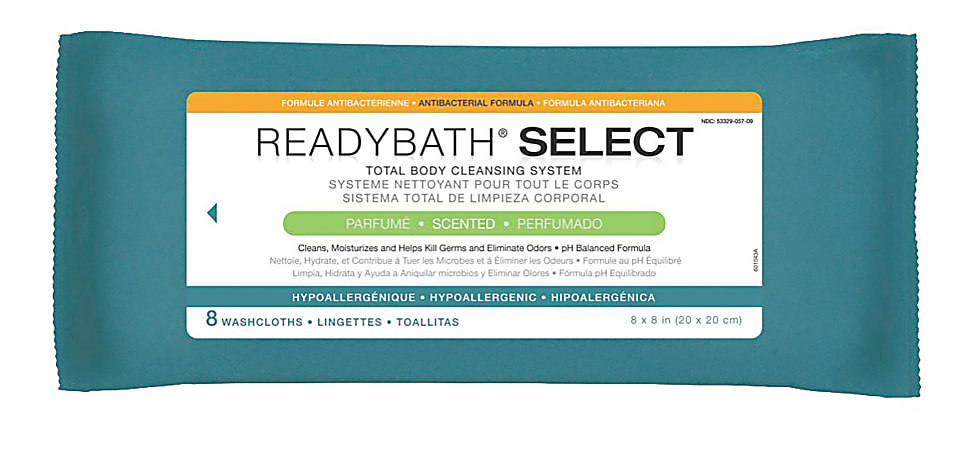 Medline ReadyBath SELECT Medium-Weight Cleansing Washcloths,
