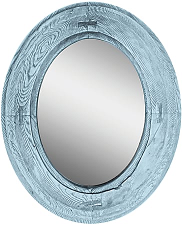 PTM Images Framed Mirror, Villa I, 22 1/8"H x 18 1/8"W, Blue