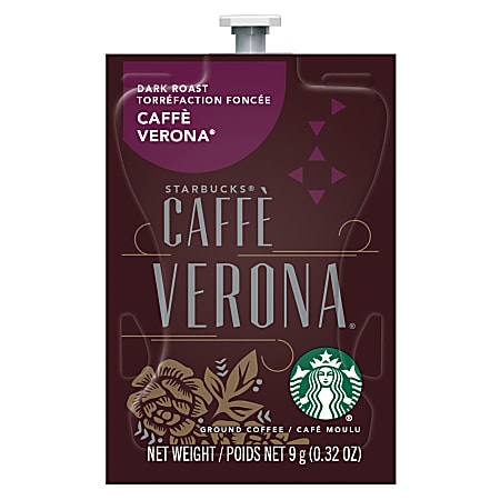 Starbucks® Single-Serve Coffee Freshpacks, Dark Roast, Caffé Verona, Carton Of 80
