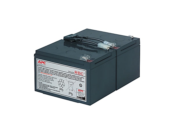 APC Replacement Battery Cartridge #6 - UPS battery - 1x battery - lead acid - black -  - RBC6