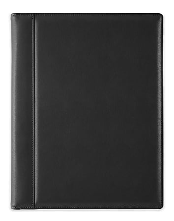 TUL® Vegan Leather Padfolio, Letter Size, Black