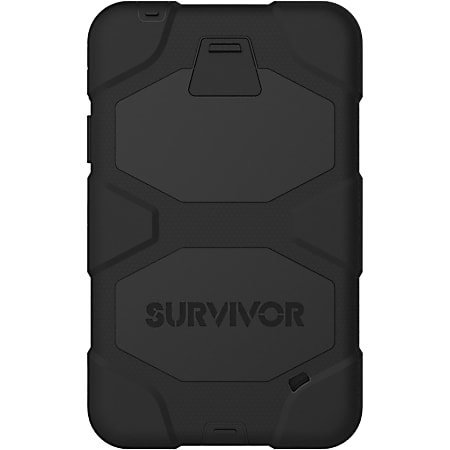 Griffin Survivor Extreme-Duty - Back cover for tablet - silicone, polycarbonate - black - 7" - for Samsung Galaxy Tab 4 (7 in)