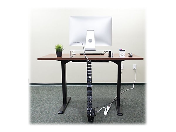 Mount-it! Cable Management Spine & Desk Cord Organizer, Keeps Power & Av  Cords Safe And Organized, 50 In. Long Modular Wire Management Tray