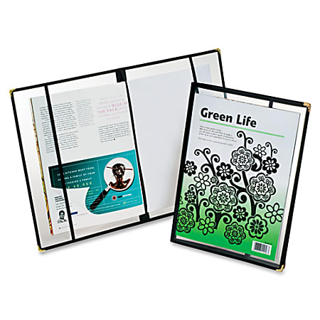 Oxford Heavy Poly Magazine Covers - Clear, Black
