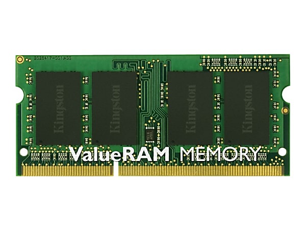 Kingston ValueRAM 4GB DDR3 SDRAM Memory Module - For Notebook - 4 GB (1 x 4GB) - DDR3-1600/PC3-12800 DDR3 SDRAM - 1600 MHz - CL11 - 1.50 V - Non-ECC - Unbuffered - 204-pin - SoDIMM - Lifetime Warranty