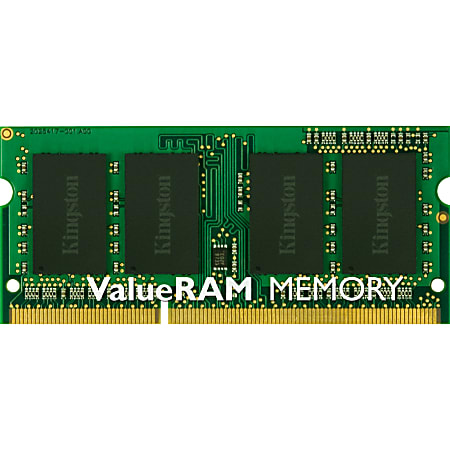 Kingston ValueRAM 4GB DDR3 SDRAM Memory Module - For Notebook - 4 GB (1 x 4GB) - DDR3-1600/PC3-12800 DDR3 SDRAM - 1600 MHz - CL11 - 1.50 V - Non-ECC - Unbuffered - 204-pin - SoDIMM - Lifetime Warranty