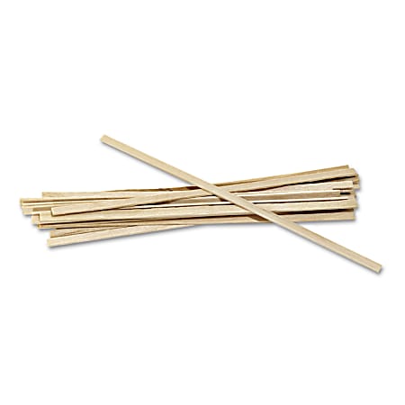 Royal Paper Wood Coffee Stir Sticks, 5-1/2", Carton Of 10,000 Sticks