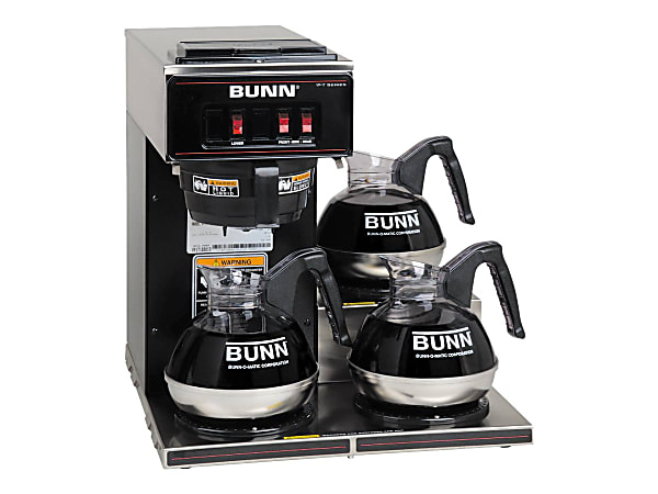Bunn 12 Cup Pourover Brewer Stainless Steel - Office Depot