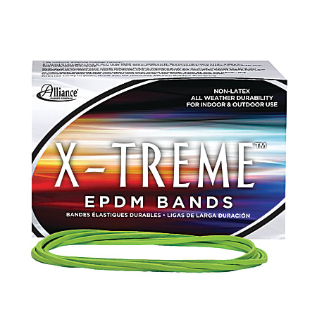Alliance® Rubber X-Treme™ File Bands, Lime Green