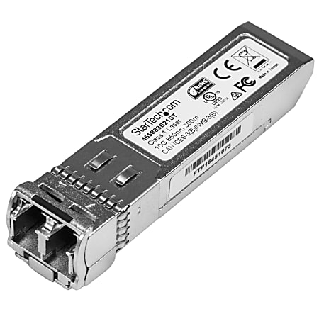 StarTech.com 10 Gigabit Fiber SFP+ Transceiver Module - HP 455883-B21 Compatible - MM LC with DDM - 300 m (984 ft.) - 10GBase-SR