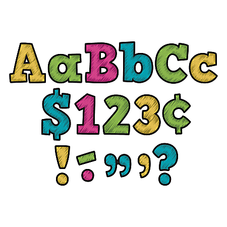 Teacher Created Resources Letters, Bold Block, 4