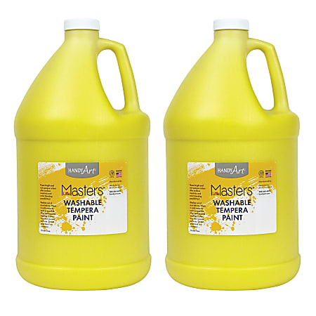 Little Masters® Washable Tempera Paint, 128 Oz, Yellow,