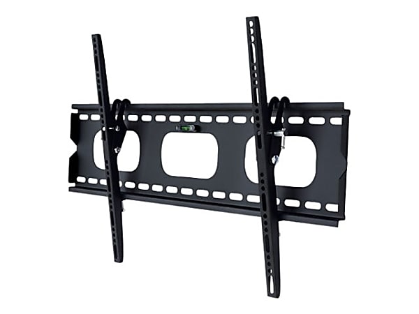 Manhattan Universal Tilting Wall Mount - Supports One 37" - 70" Display up to 165 lbs - 37" to 70" Screen Support - 165 lb Load Capacity - Steel - Black - Meets VESA Standards - UL Listed - 0° to -10° Tilt Adjustment