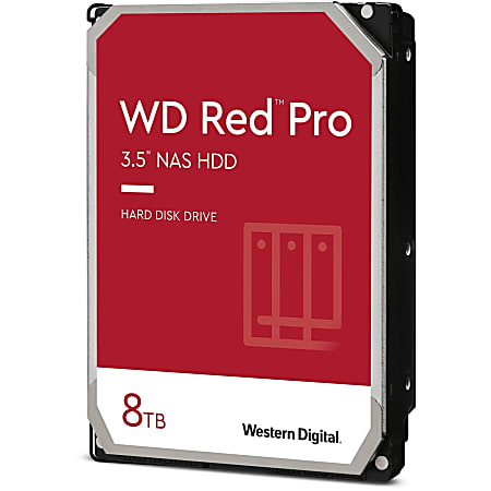 Western Digital Red Pro WD8003FFBX 8 TB Hard Drive - 3.5" Internal - SATA (SATA/600) - Conventional Magnetic Recording (CMR) Method - Storage System, Desktop PC Device Supported - 7200rpm - 5 Year Warranty