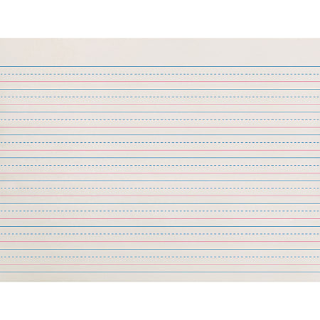 Printable Lined Paper - Light Blue - Medium White Lines