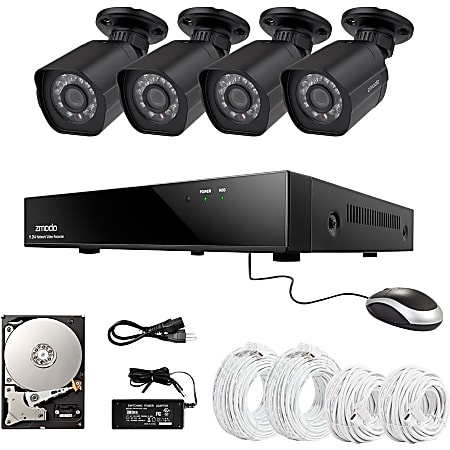 Zmodo 8 Channel 1080p NVR system with 4 HD IP Cameras & 1TB HDD