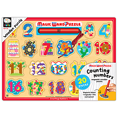 Bendon, Inc. Magic Wand&trade; Wooden Magnetic Puzzle, 11-1/2&rdquo; x 15-3/4&rdquo;, Numbers