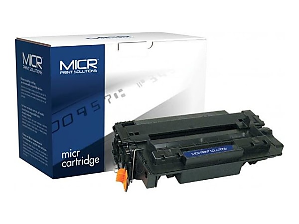 MICR Print Solutions Remanufactured Black Toner Cartridge Replacement For HP 55A, CE255A, MCR55AM