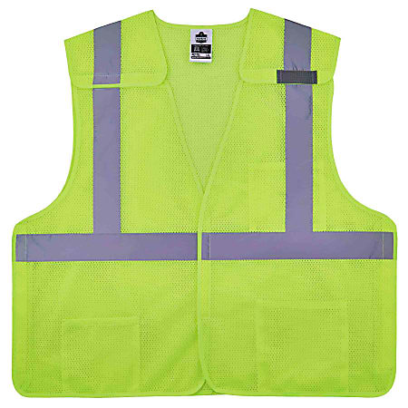 Ergodyne GloWear® Safety Vest, Breakaway Hi-Vis 8217BA, Class 2, Small/Medium, Lime