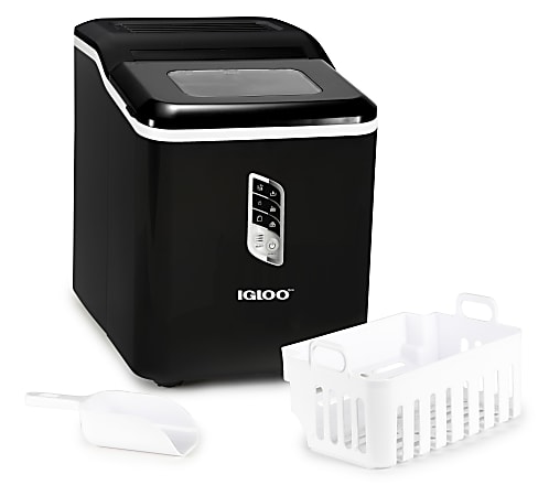 Igloo Automatic Self Cleaning 26 Lb Ice Maker Black - Office Depot