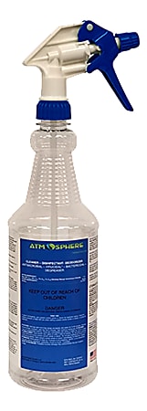 Atmosphere Cleaner And Disinfectant Spray Bottles, 32 Oz, Pack Of 12