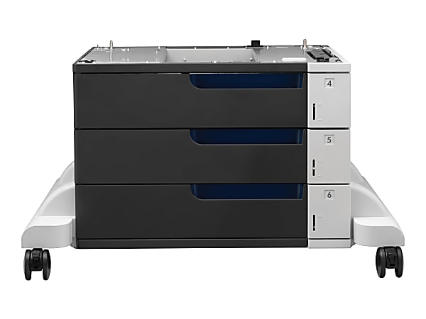 HP - Printer base with media feeder - 1500 sheets in 3 tray(s) - for Color LaserJet Enterprise CP5525, M750, MFP M775; LaserJet Managed MFP M775
