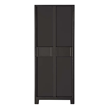 Inval Eclypse 5 Drawer Storage Cabinets 39 H x 13 W x 15 D BlackClear Pack  Of 2 Cabinets - Office Depot