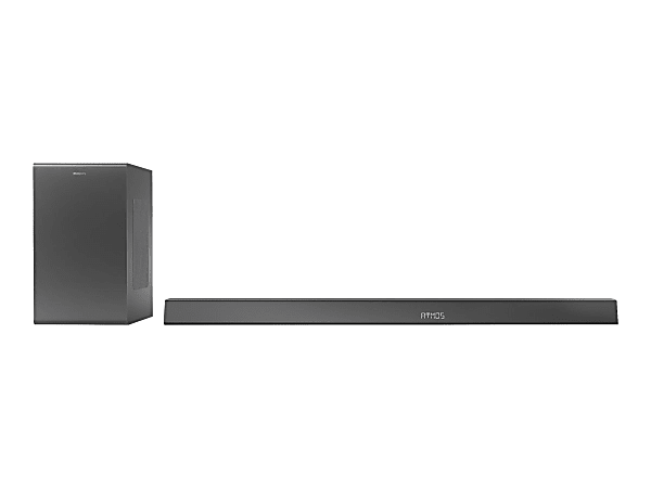 Philips TAB8905 - Sound bar system - for home theater - 3.1.2-channel - wireless - Bluetooth, Wi-Fi - 360 Watt (total)