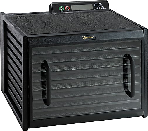 Excalibur Electric 9-Tray Food Dehydrator, 10”H x 17”W x 18”D, Black