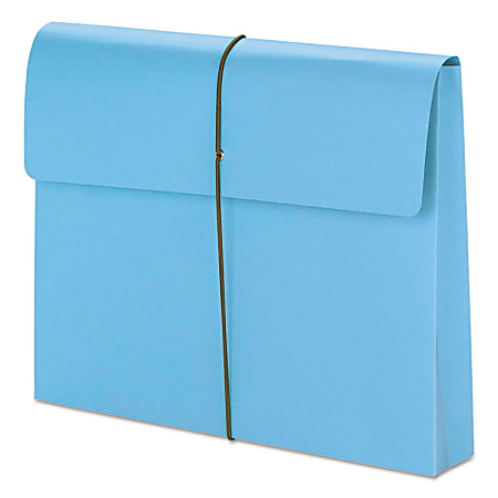 Smead® Color Expanding Wallets, 2" Expansion, Letter Size, Blue, Box Of 10