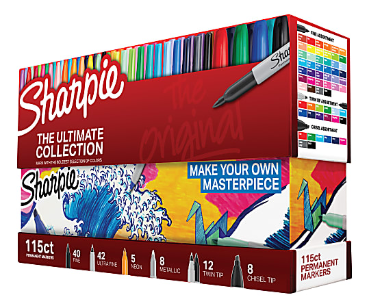Sharpie® Ultimate Pack, Assorted Colored, Pack Of 115