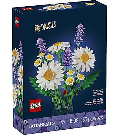 LEGO Botanicals Daisies Building Blocks Set, Total Qty 1
