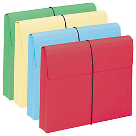 Smead® Color Expanding Wallets, 2" Expansion, Letter Size,