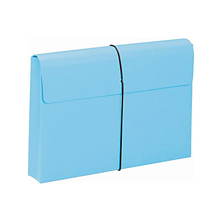 Smead® Color Expanding Wallets, 2" Expansion, Legal Size, Blue, Box Of 10