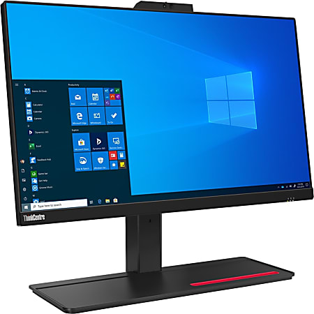Lenovo ThinkCentre M70a 11CK0033US All-in-One Computer - Intel Core i3 i3-10100 Quad-core 3.60 GHz - 8 GB RAM- 128 GB SSD - 21.5" Full HD 1920 x 1080 Touchscreen Display - Windows 10 Pro 64-bit - Intel UHD Graphics 630- DVD-Writer - 135 W