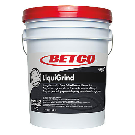 Betco® Crete Rx LiquiGrind Container, 5 Gallon Container
