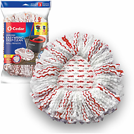 O-Cedar EasyWring Spin Mop Refill - MicroFiber - Multi - 1Each O-Cedar EasyWring Spin Mop Refill - MicroFiber - Multi - 1Each