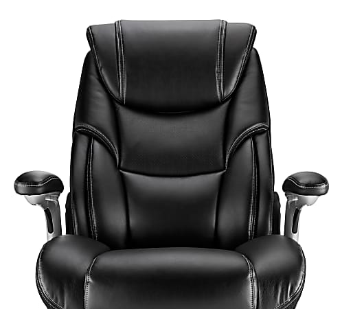 Realspace Hurston Bonded Leather High Back Executive Chair Black BIFMA  Compliant - Office Depot