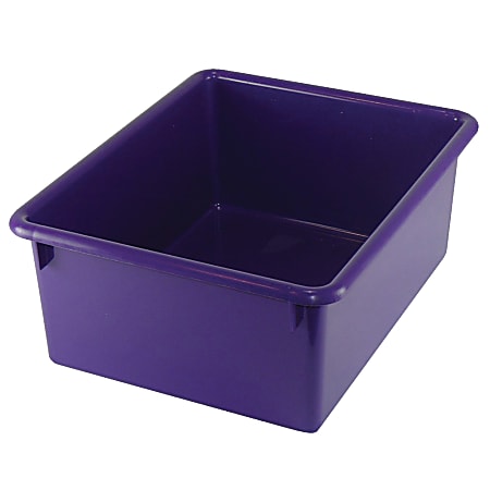 Romanoff Stowaway® Letter Box No Lid, Small Size, Purple, Pack Of 4