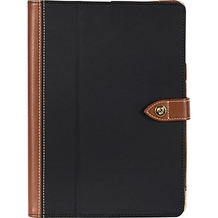 Griffin Back Bay Folio Carrying Case (Folio) for iPad Air - Black, Brown
