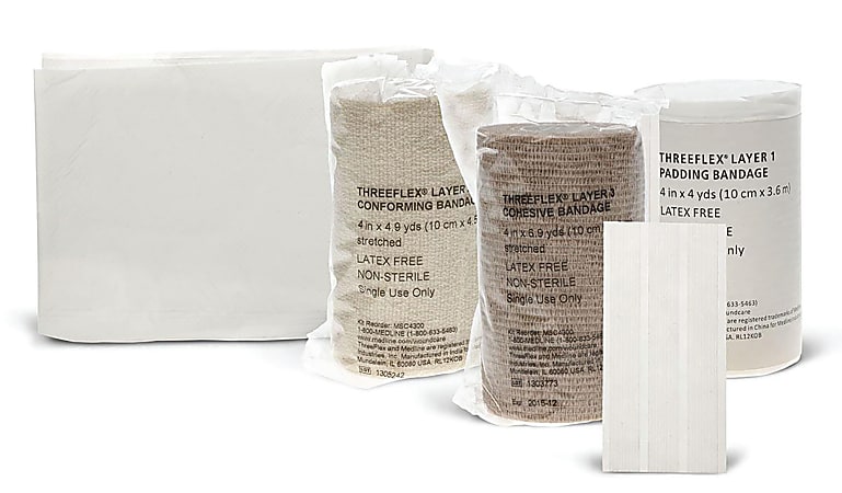 Medline Threeflex 3-Layer Bandage System Kit