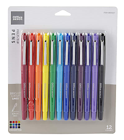 Marcadores Mágicos de Doble Punta Office Depot Colores surtidos 12 piezas