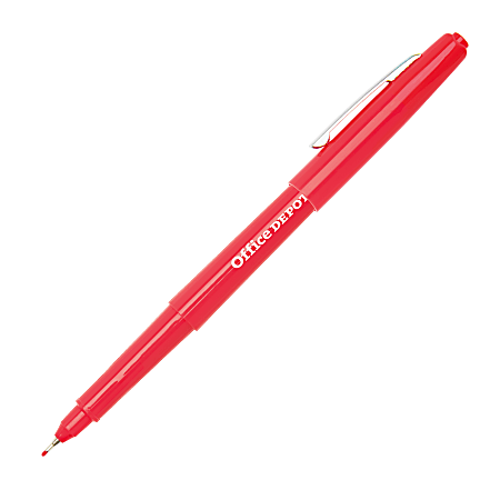 1.0 mm Assorted Ink Colors Office Depot Brand Felt-Tip Pens Pack of 12 Medium Point 
