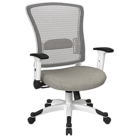 Office Star™ Space Seating Mesh Mid-Back Chair, Sky/White