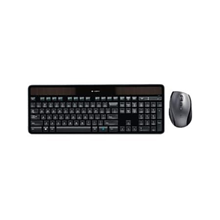 Logitech® Wireless Keyboard & Mouse, Straight Compact