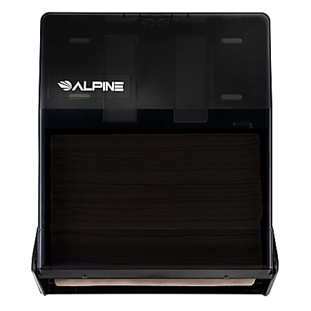 Alpine Economy Tri-Fold/C-Fold Paper Towel Dispenser, 14-3/4”H x 11-1/16”W x 5-1/8”D, Black