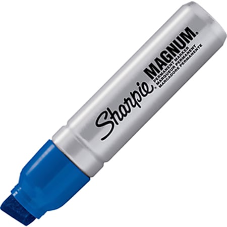 Magnum Permanent Marker, Broad Chisel Tip, Blue