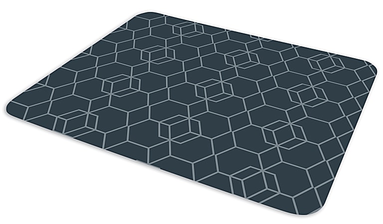 Office Depot® Brand Fashion Chair Mat, 35" x 40", Hexagon
