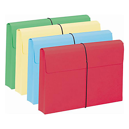 Smead® Color Expanding Wallets, 2" Expansion, Legal Size, Assorted, Box Of 10