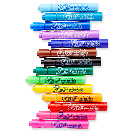 Sanford Sketch Scented Markers Chisel Point Assorted Pack Of